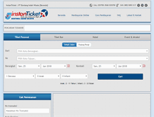 Tablet Screenshot of instanticket.com